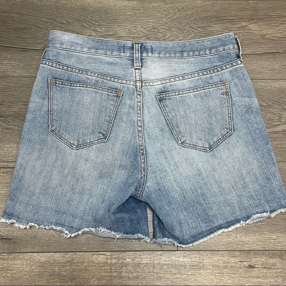 Madewell Women's Boyshorts Shorts Rip & Repair Edition Size 25 Raw Hem High Rise - Picture 9 of 9